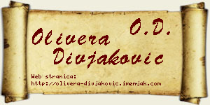 Olivera Divjaković vizit kartica